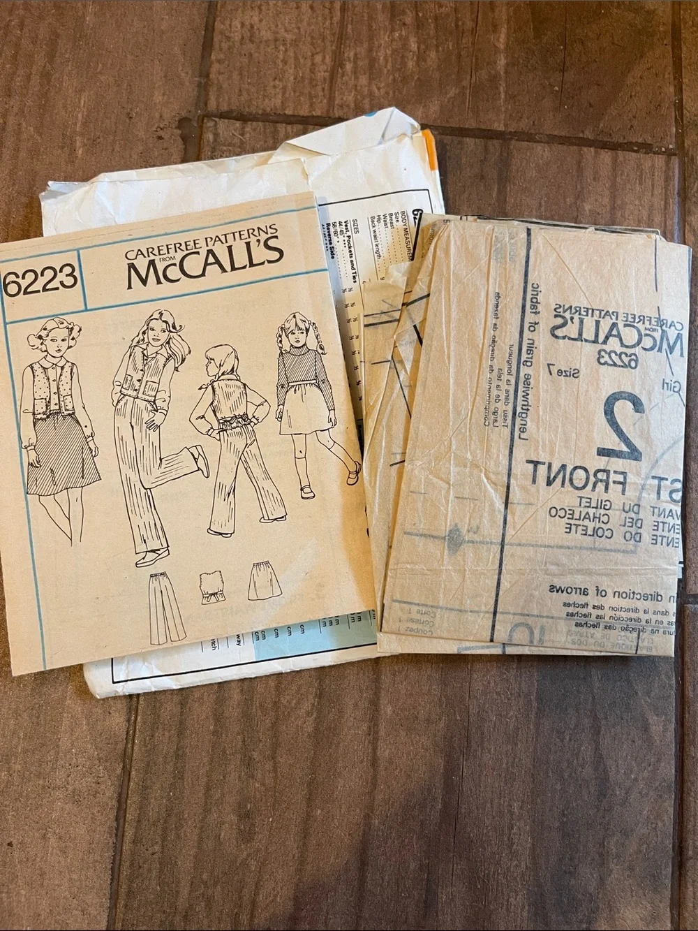 1970s Kids Wardrobe Sewing Pattern Pack - McCall’s Jumpers, vests, pants & more